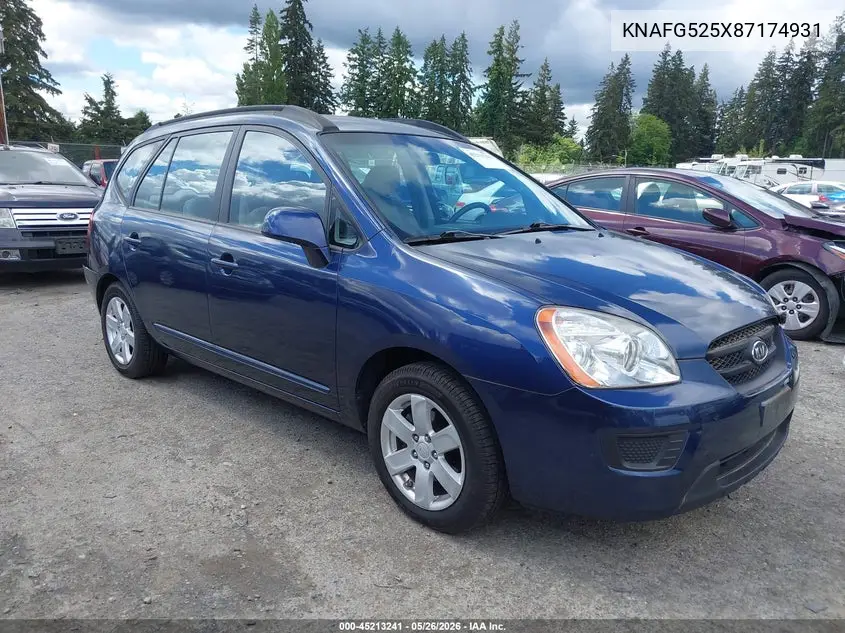 2008 Kia Rondo Lx VIN: KNAFG525X87174931 Lot: 45213241