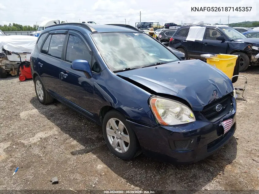 2008 Kia Rondo Lx V6 VIN: KNAFG526187145357 Lot: 45248560