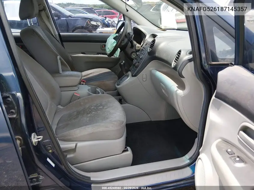 2008 Kia Rondo Lx V6 VIN: KNAFG526187145357 Lot: 45248560
