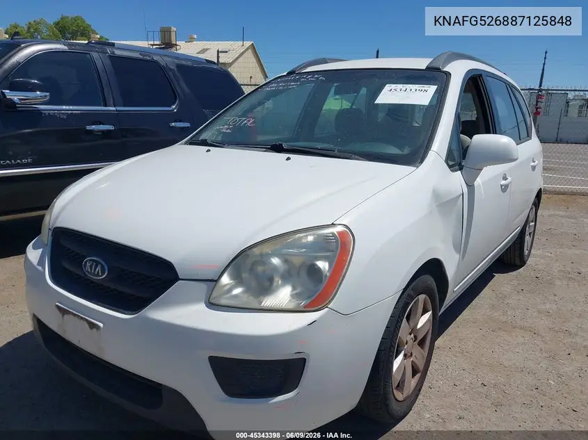 2008 Kia Rondo Lx V6 VIN: KNAFG526887125848 Lot: 45343398