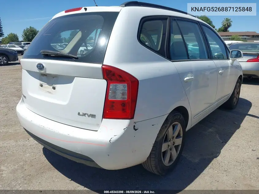 2008 Kia Rondo Lx V6 VIN: KNAFG526887125848 Lot: 45343398