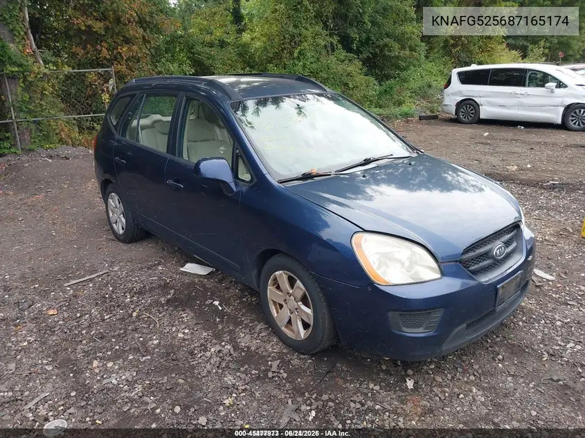 2008 Kia Rondo Lx VIN: KNAFG525687165174 Lot: 45477973