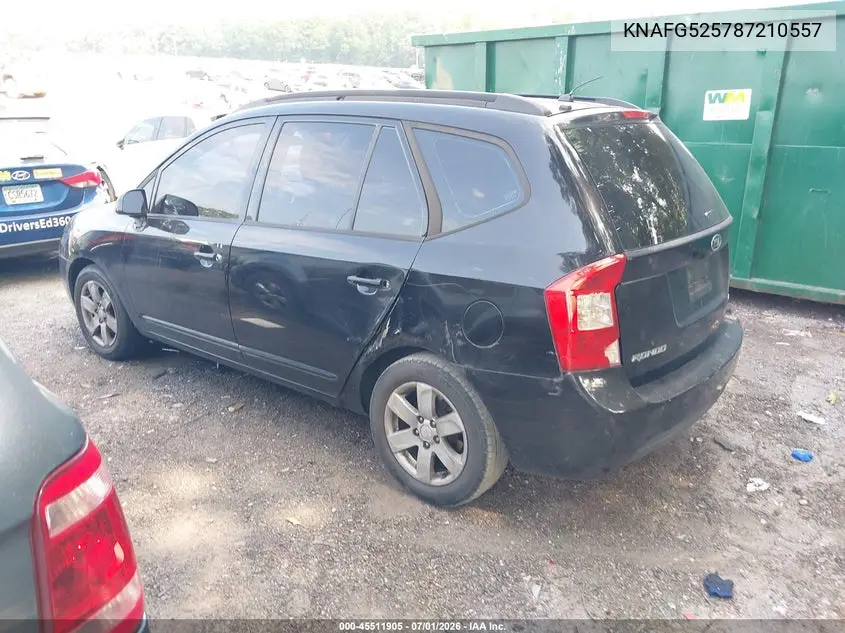 2008 Kia Rondo Lx VIN: KNAFG525787210557 Lot: 45511905