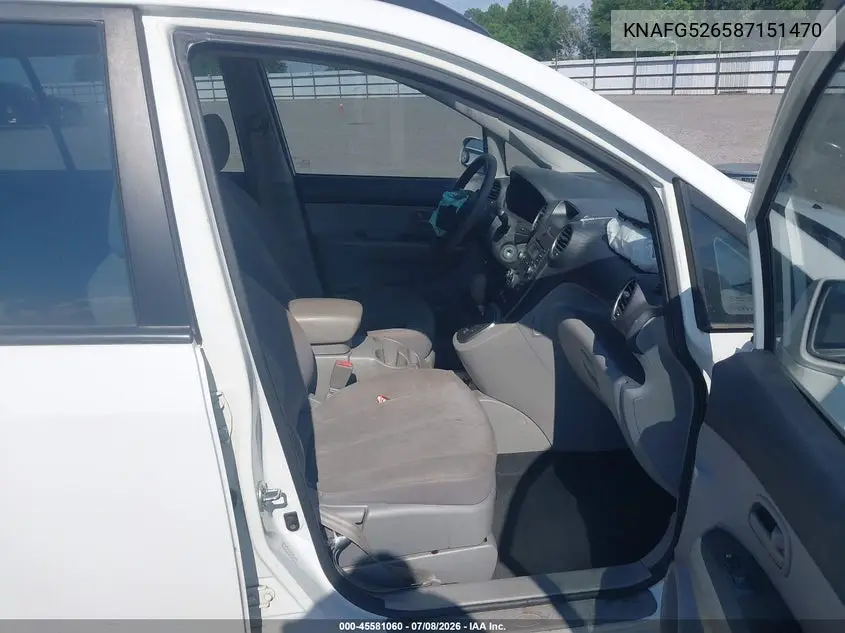 2008 Kia Rondo Lx V6 VIN: KNAFG526587151470 Lot: 45581060