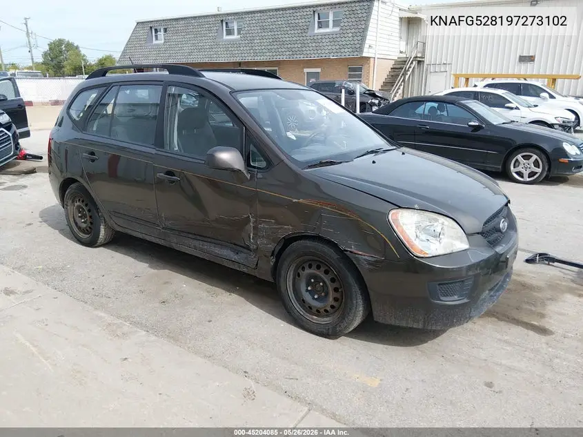 2009 Kia Rondo Lx VIN: KNAFG528197273102 Lot: 45204085