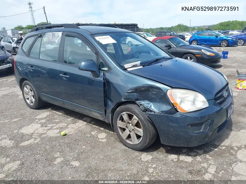 2009 Kia Rondo Lx VIN: KNAFG529897273591 Lot: 45205929