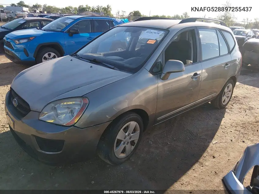 2009 Kia Rondo Lx VIN: KNAFG528897255437 Lot: 45267979