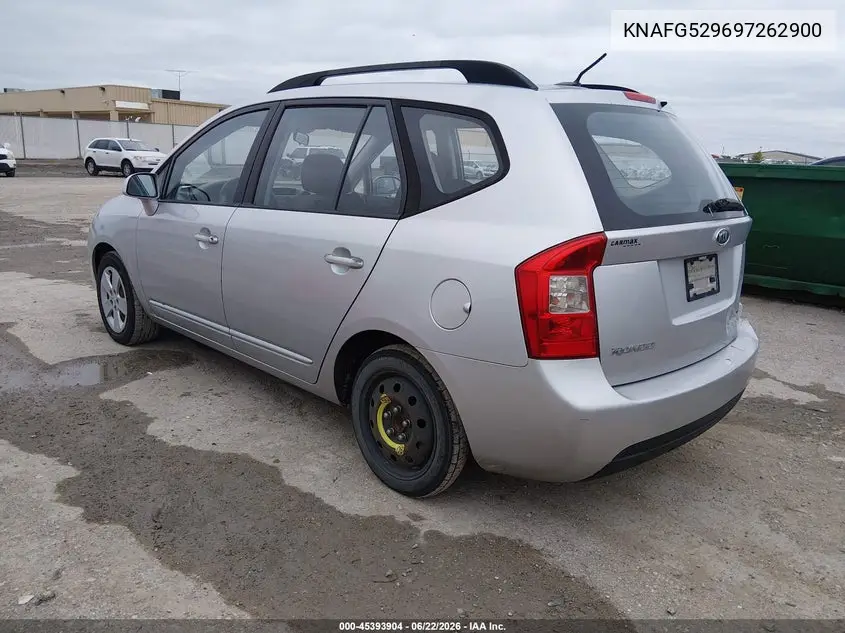 2009 Kia Rondo Lx VIN: KNAFG529697262900 Lot: 45393904