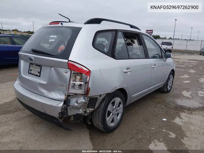 2009 Kia Rondo Lx VIN: KNAFG529697262900 Lot: 45393904
