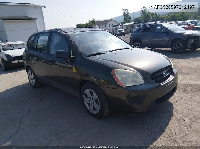 2009 Kia Rondo Lx VIN: KNAFG528597242497 Lot: 45495125