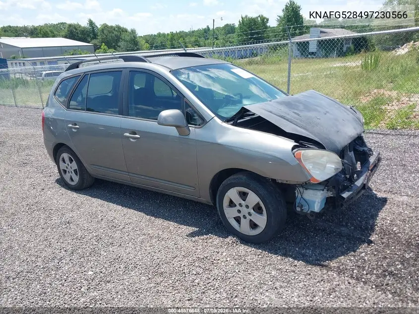 2009 Kia Rondo Lx VIN: KNAFG528497230566 Lot: 45576648