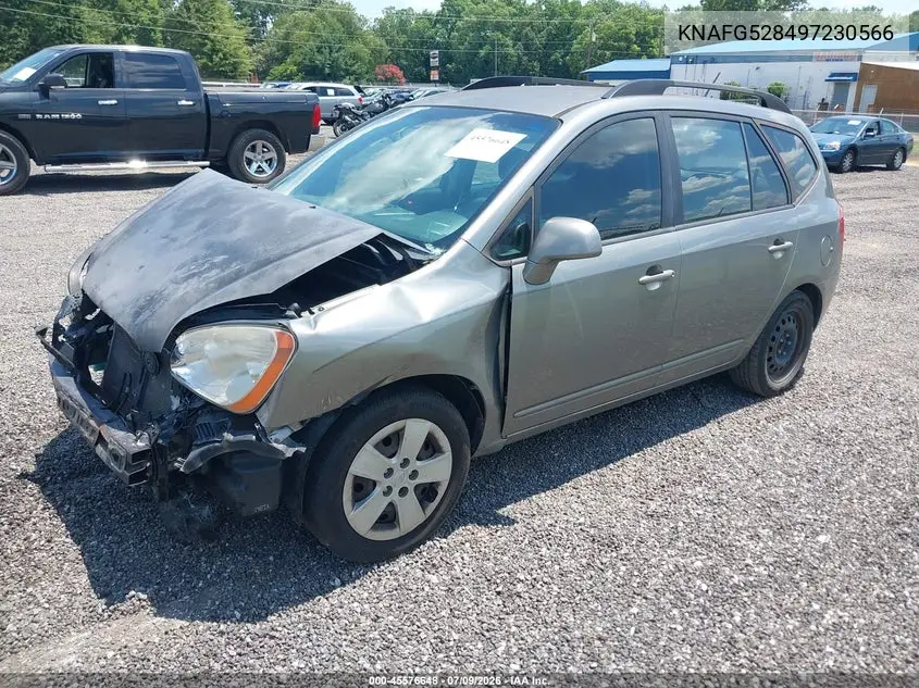 2009 Kia Rondo Lx VIN: KNAFG528497230566 Lot: 45576648