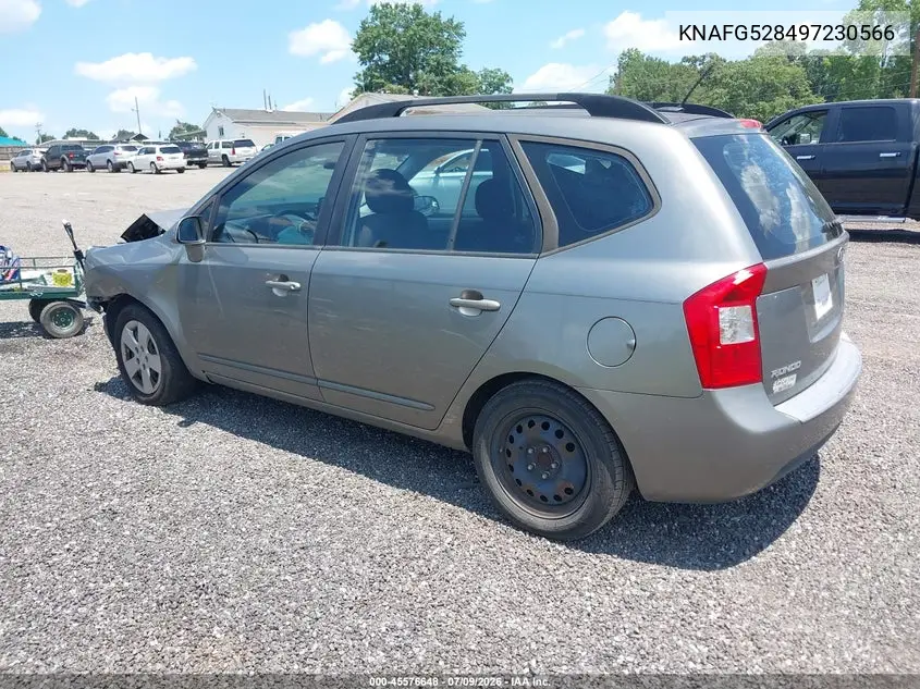 2009 Kia Rondo Lx VIN: KNAFG528497230566 Lot: 45576648