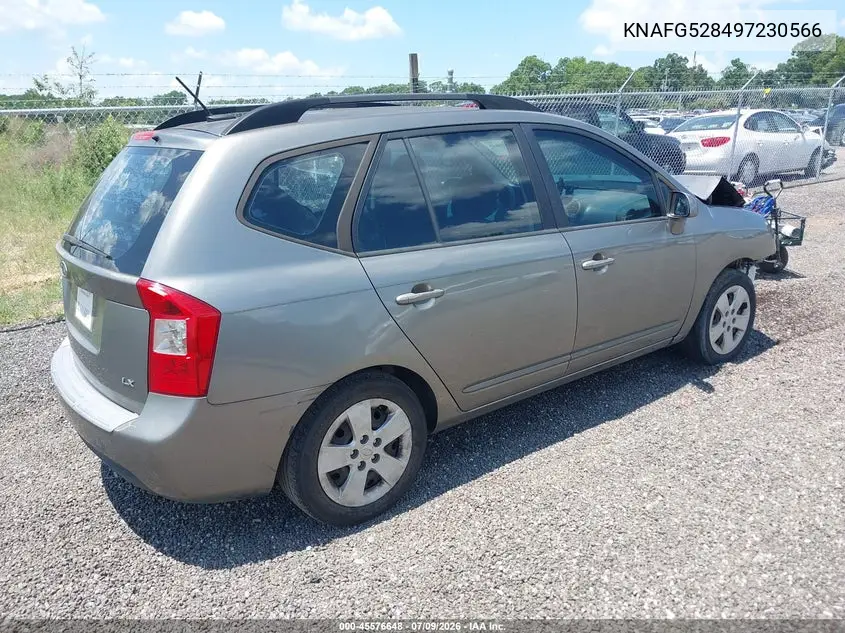 2009 Kia Rondo Lx VIN: KNAFG528497230566 Lot: 45576648