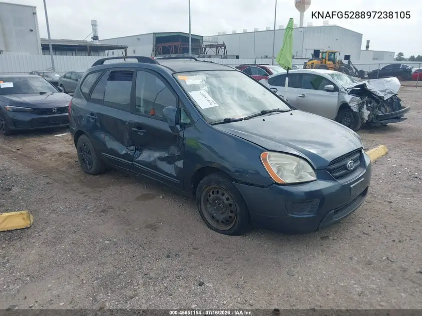 2009 Kia Rondo Lx VIN: KNAFG528897238105 Lot: 45651154
