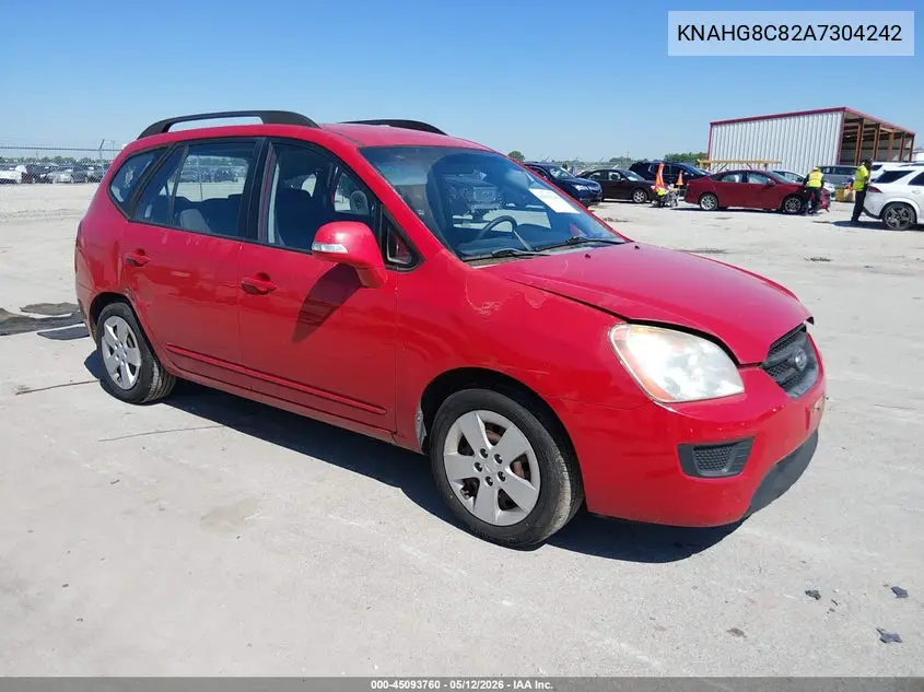 2010 Kia Rondo Lx VIN: KNAHG8C82A7304242 Lot: 45093760