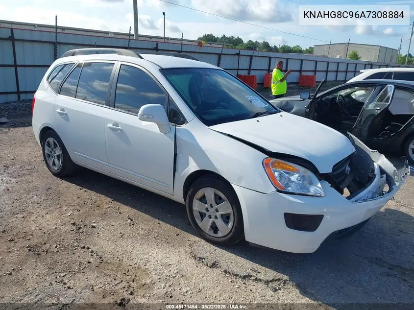 2010 Kia Rondo Lx VIN: KNAHG8C96A7308884 Lot: 45171454