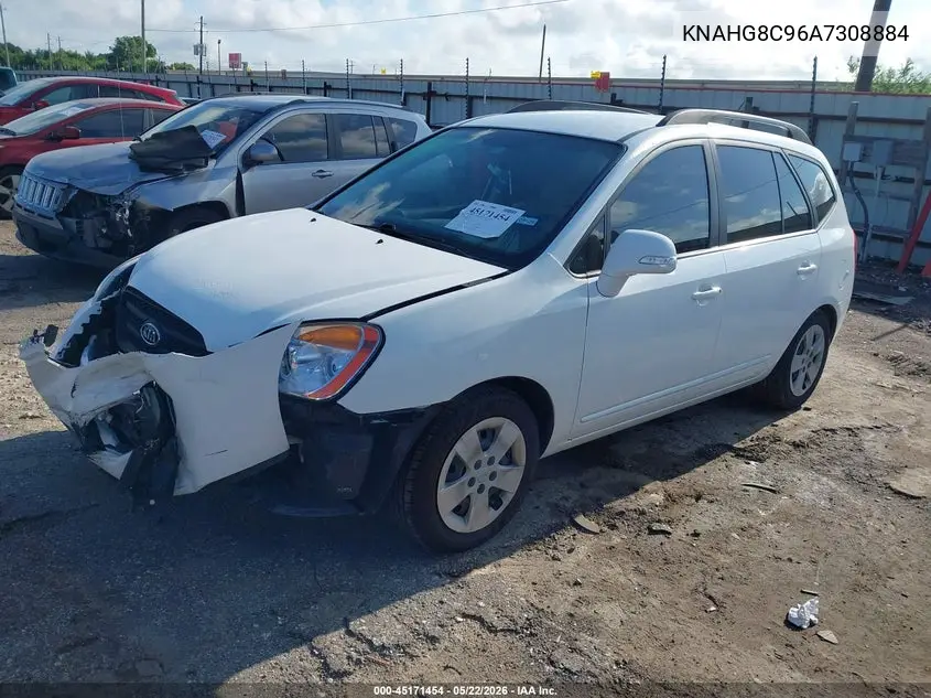 2010 Kia Rondo Lx VIN: KNAHG8C96A7308884 Lot: 45171454