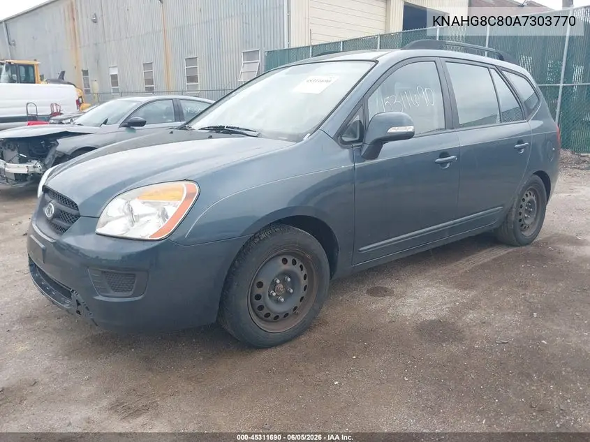 2010 Kia Rondo Lx VIN: KNAHG8C80A7303770 Lot: 45311690