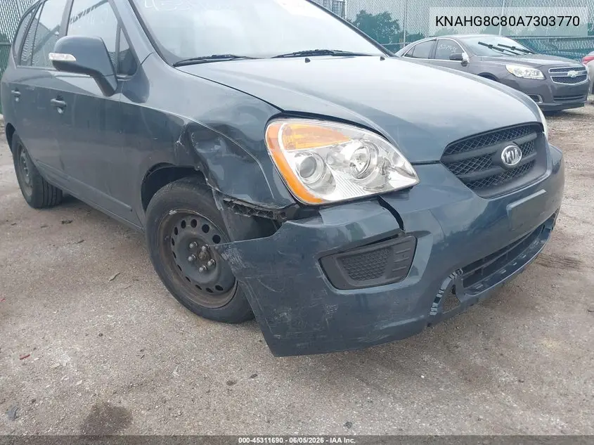 2010 Kia Rondo Lx VIN: KNAHG8C80A7303770 Lot: 45311690
