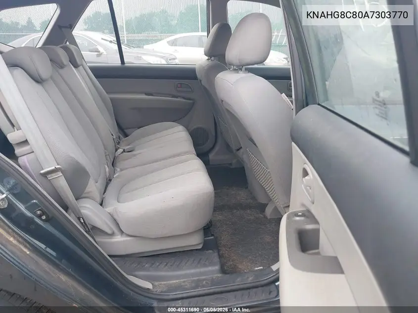 2010 Kia Rondo Lx VIN: KNAHG8C80A7303770 Lot: 45311690