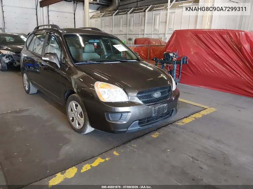 2010 Kia Rondo Lx VIN: KNAHG8C90A7299311 Lot: 45581979