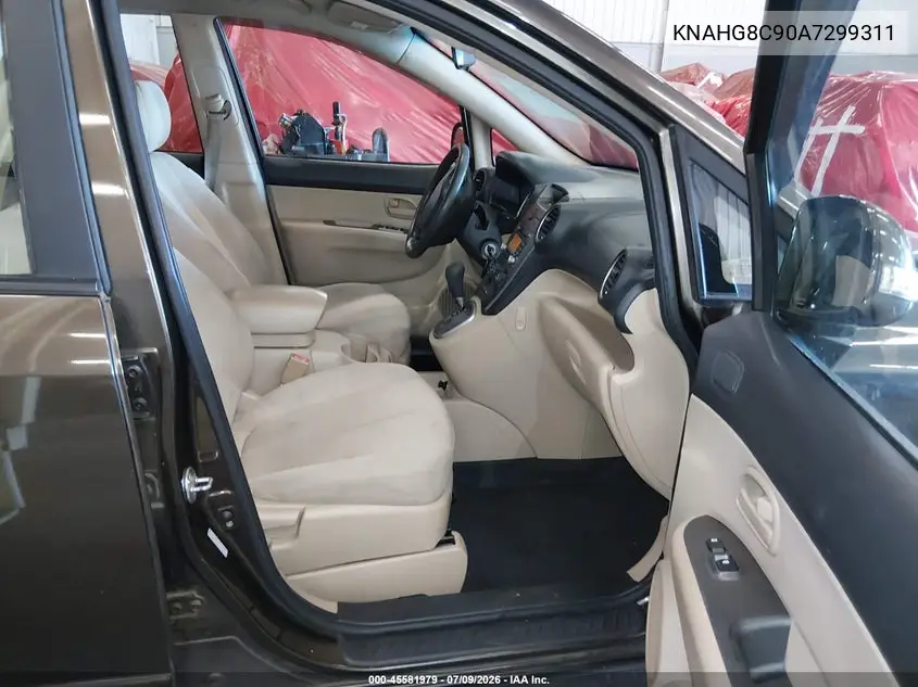2010 Kia Rondo Lx VIN: KNAHG8C90A7299311 Lot: 45581979
