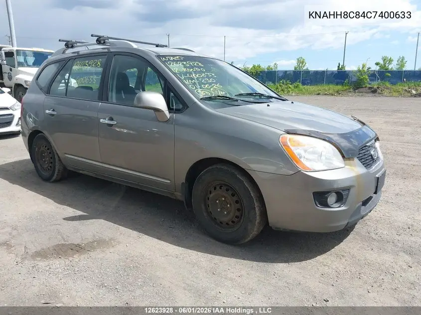 2012 Kia Rondo Ex/Ex-Premium VIN: KNAHH8C84C7400633 Lot: 12623928