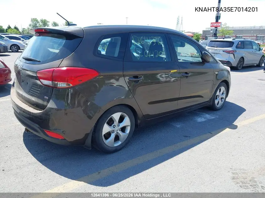 2014 Kia Rondo VIN: KNAHT8A35E7014201 Lot: 12641396