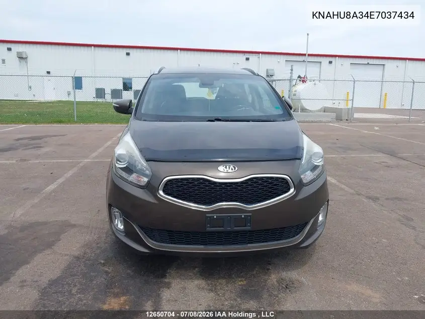 2014 Kia Rondo Ex/Ex Luxury/Se VIN: KNAHU8A34E7037434 Lot: 12650704