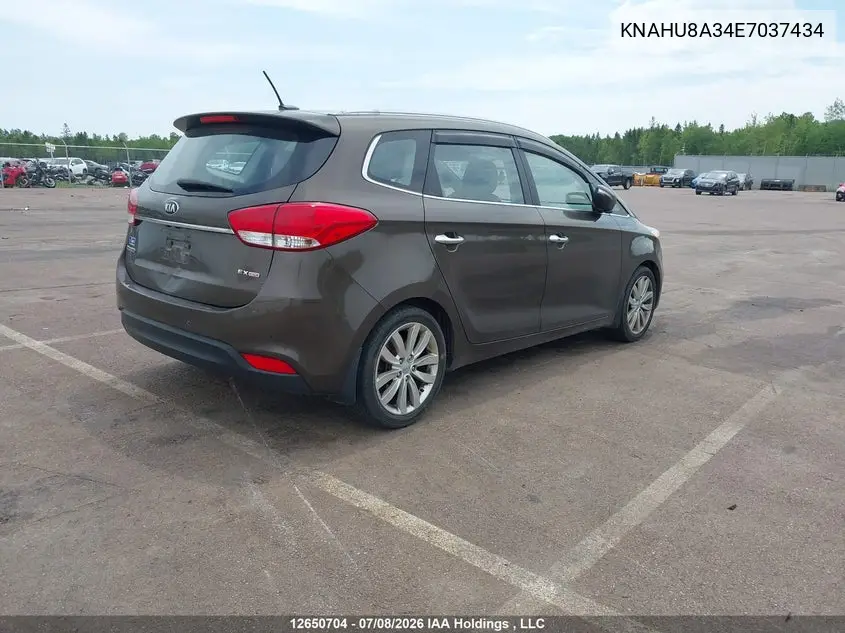 2014 Kia Rondo Ex/Ex Luxury/Se VIN: KNAHU8A34E7037434 Lot: 12650704