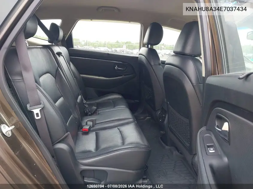 2014 Kia Rondo Ex/Ex Luxury/Se VIN: KNAHU8A34E7037434 Lot: 12650704