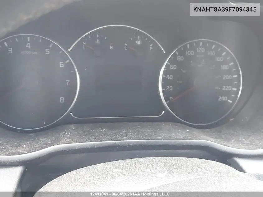 2015 Kia Rondo Lx/Lx Value/Lx Winter Edition VIN: KNAHT8A39F7094345 Lot: 12491049