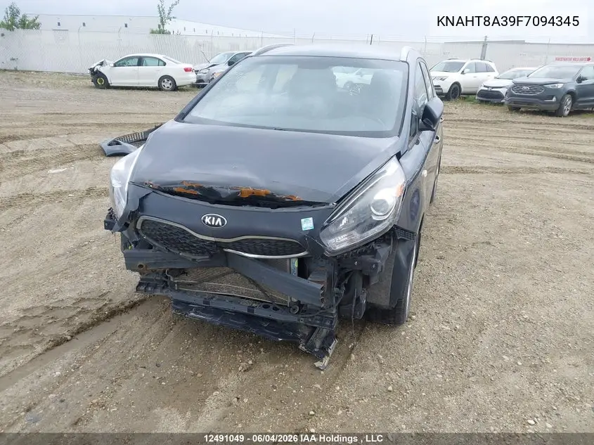 2015 Kia Rondo Lx/Lx Value/Lx Winter Edition VIN: KNAHT8A39F7094345 Lot: 12491049