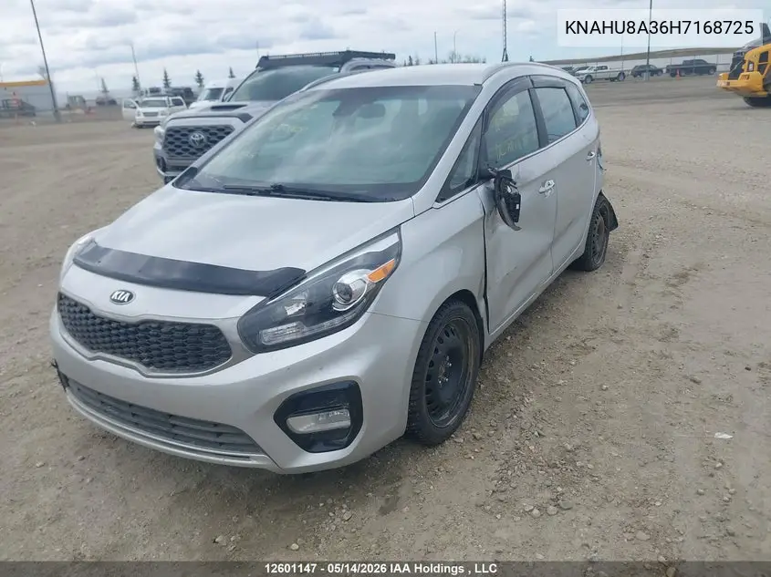 2017 Kia Rondo Ex/Ex Luxury/Ex Premium VIN: KNAHU8A36H7168725 Lot: 12601147