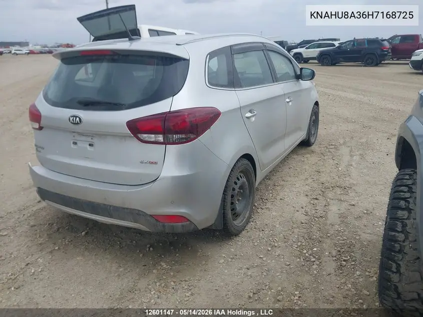 2017 Kia Rondo Ex/Ex Luxury/Ex Premium VIN: KNAHU8A36H7168725 Lot: 12601147