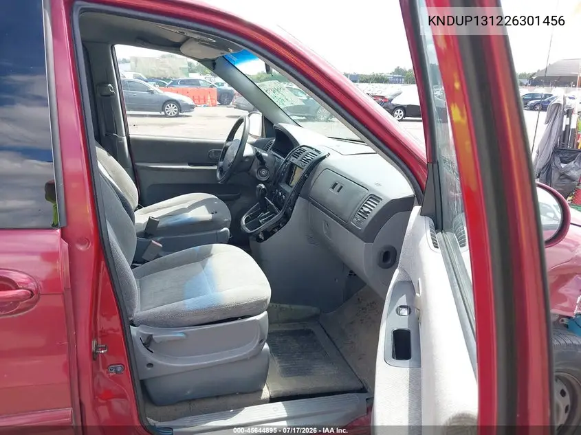 2002 Kia Sedona Ex/Lx VIN: KNDUP131226301456 Lot: 45644895