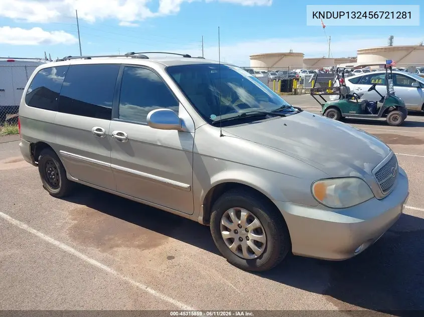 2005 Kia Sedona Ex/Lx VIN: KNDUP132456721281 Lot: 45315859