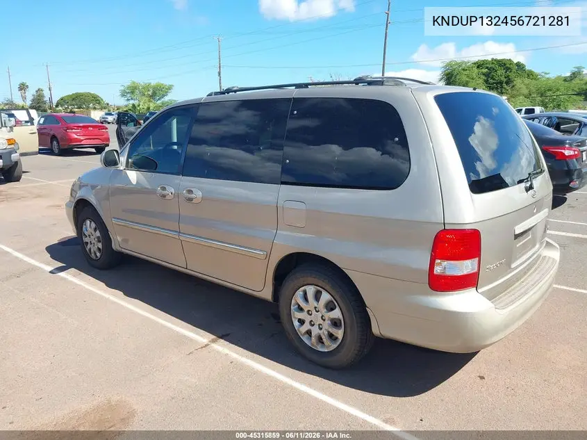 2005 Kia Sedona Ex/Lx VIN: KNDUP132456721281 Lot: 45315859