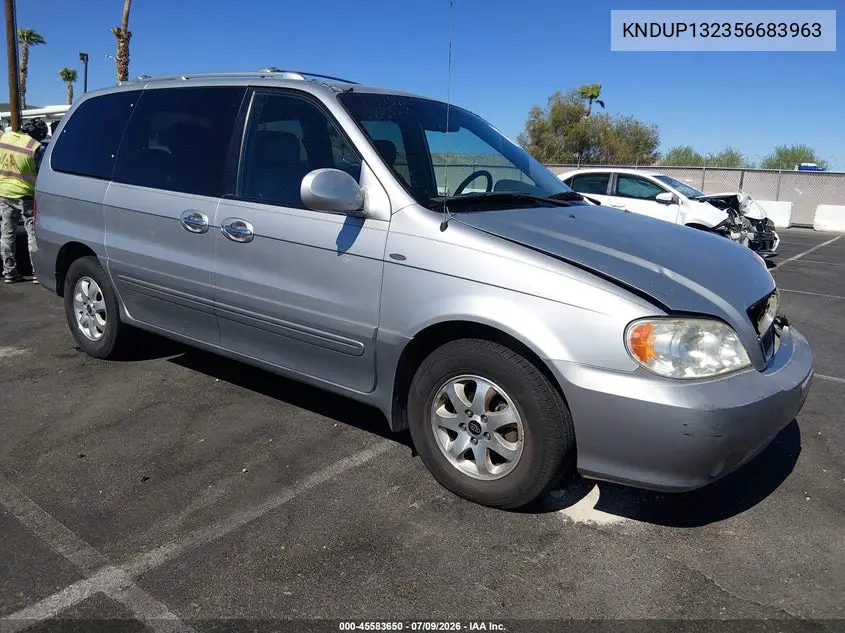 2005 Kia Sedona Ex/Lx VIN: KNDUP132356683963 Lot: 45583650