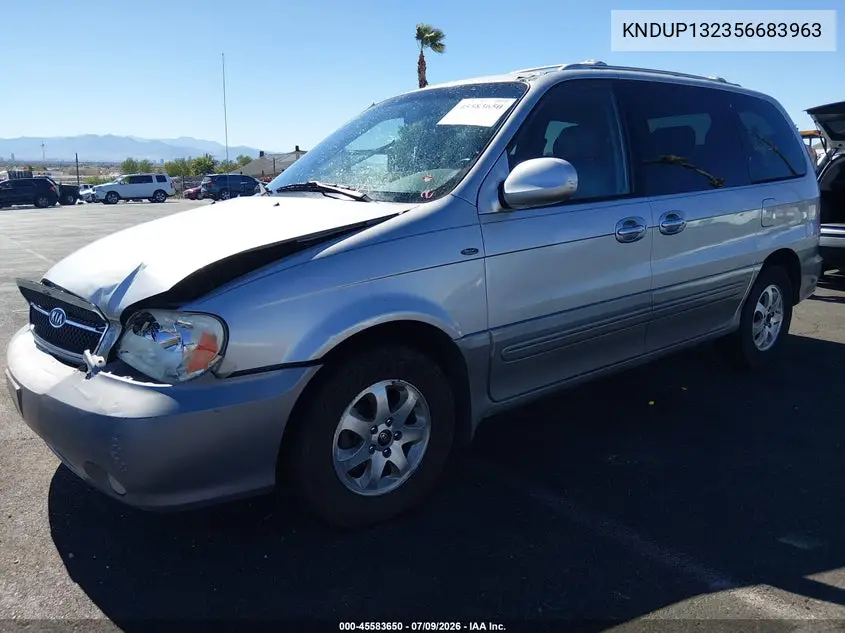 2005 Kia Sedona Ex/Lx VIN: KNDUP132356683963 Lot: 45583650
