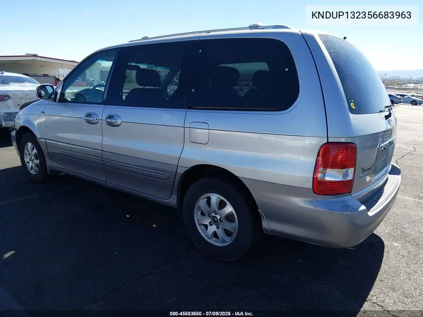 2005 Kia Sedona Ex/Lx VIN: KNDUP132356683963 Lot: 45583650