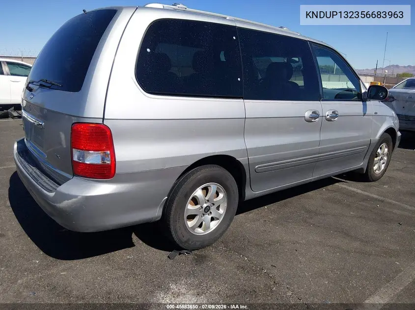 2005 Kia Sedona Ex/Lx VIN: KNDUP132356683963 Lot: 45583650