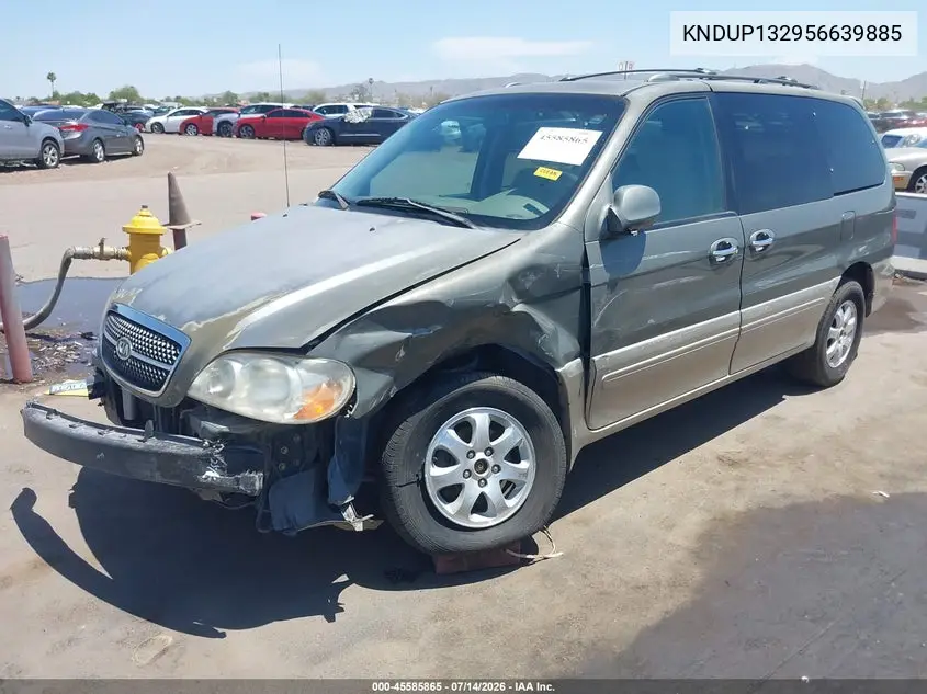 2005 Kia Sedona Ex/Lx VIN: KNDUP132956639885 Lot: 45585865
