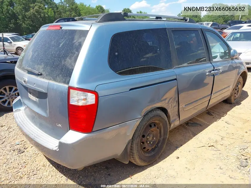 2006 Kia Sedona Ex/Lx VIN: KNDMB233X66065652 Lot: 45411846