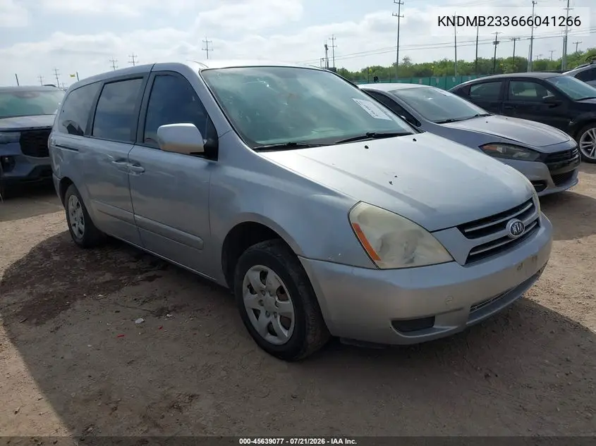 2006 Kia Sedona Ex/Lx VIN: KNDMB233666041266 Lot: 45639077