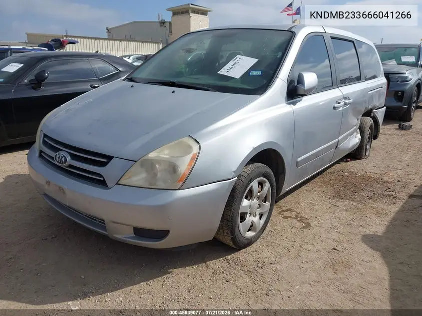 2006 Kia Sedona Ex/Lx VIN: KNDMB233666041266 Lot: 45639077