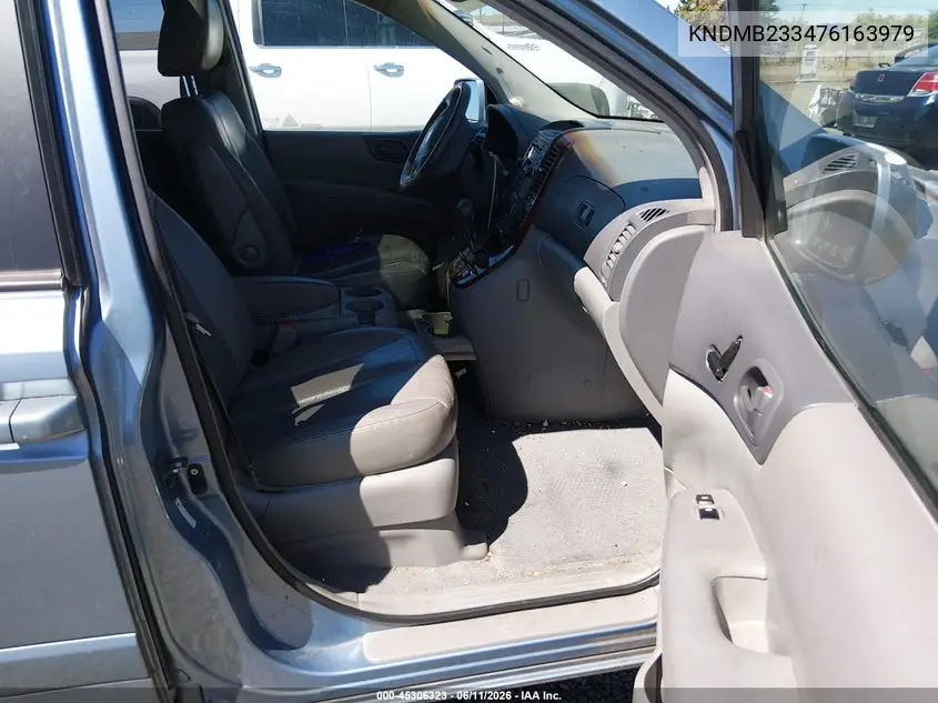 2007 Kia Sedona Ex VIN: KNDMB233476163979 Lot: 45306323