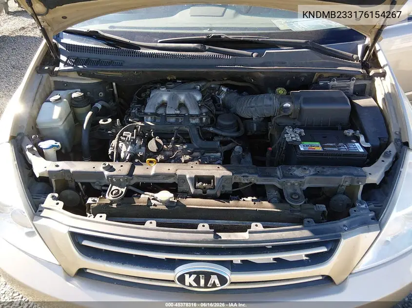 2007 Kia Sedona Lx VIN: KNDMB233176154267 Lot: 45378316