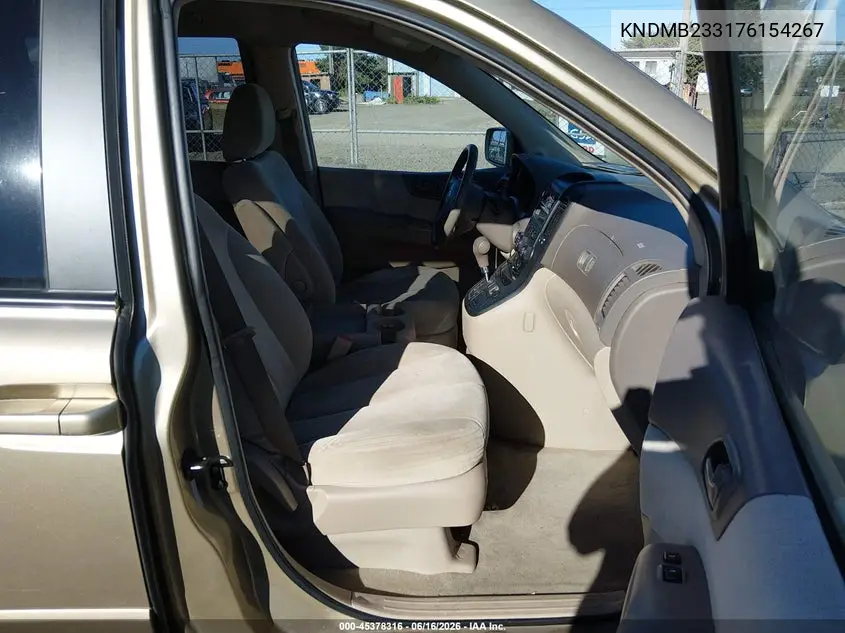 2007 Kia Sedona Lx VIN: KNDMB233176154267 Lot: 45378316
